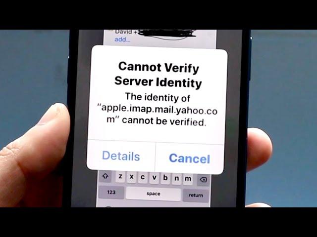 How To FIX "Cannot Verify Server Identity" On iPhone! (2022)