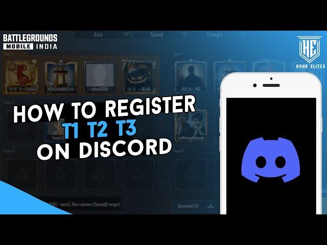 how to register t3 scrims in discord | BGMI T1 T2 T3 SCRIMS JOIN DISCORD HUNK ELITES #BGMISCRIMS #HE