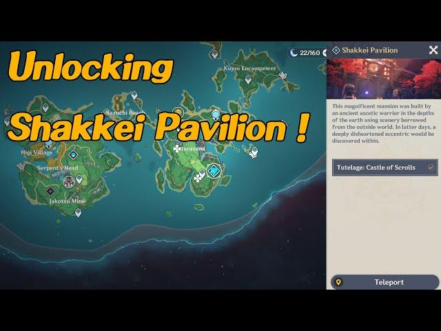 Domain "Shakkei Pavilion unlocking" Genshin Impact Inazuma puzzles