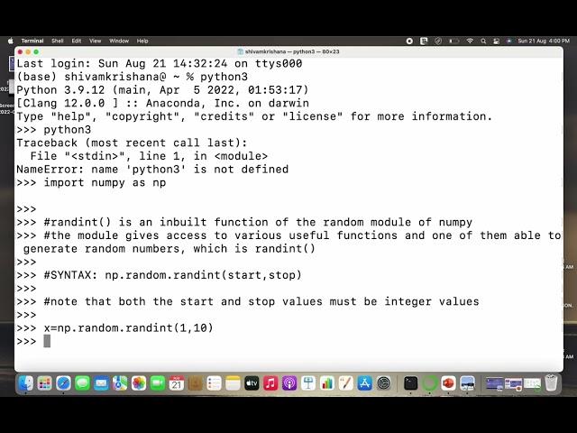 Numpy Tutorial for beginners - How to Use NumPy random.randint()