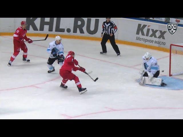 Nikontsev spin-o-rama assist on Daugavins goal
