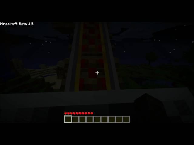 Minecrft Beta 1.5-Roller Coaster TO DEATH!!!!!