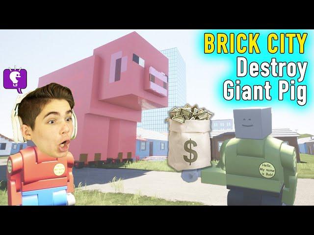 How to Destroy a GIANT PIG in Brick City on HobbyFamilyTV