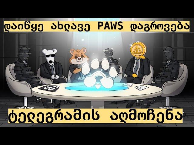 ️PAWS - სასწრაფოდ! 🟢 უკეთესი ვიდრე DOGS CATS NOTCOIN | 98 % მოოთამაშეები ამას გამოტოვებს! PAWS ფასი