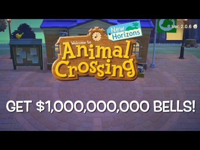 How to get $1,000,000,000 bells fast! Animal Crossing #acnh #animalcrossing