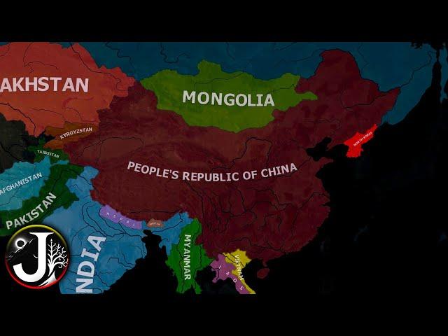 China Vs Neighbors 2025 - HOI4 AI Only Timelapse