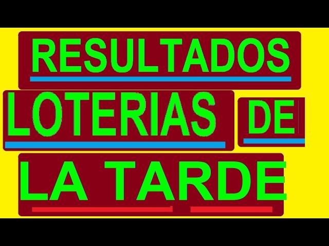 Resultados LOTERIAS Y CHANCES de la TARDE DEL DOMINGO 23 DE OCTUBRE del 2022