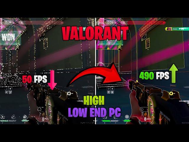 Valorant High Low End Pc | Lag Fix, Max FPS