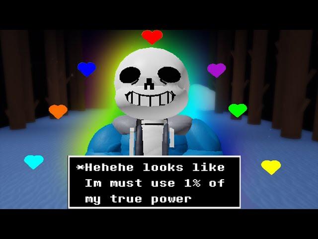 Playing as Pacifist Sans God sama(Undertale Judgement Day)