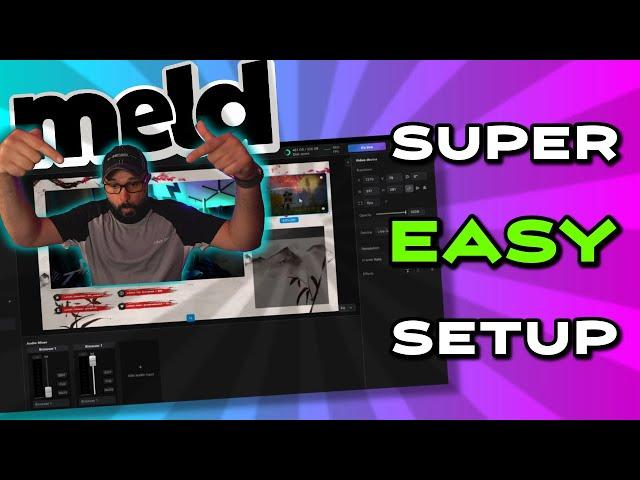 Easy Guide on How To Build Your First Stream With Meld Studio!!