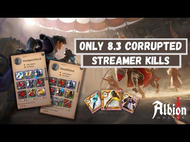 ONLY 8.3 STREAMERS KILLS - CORRUPTED DUNGEONS - ALBION ONLINE