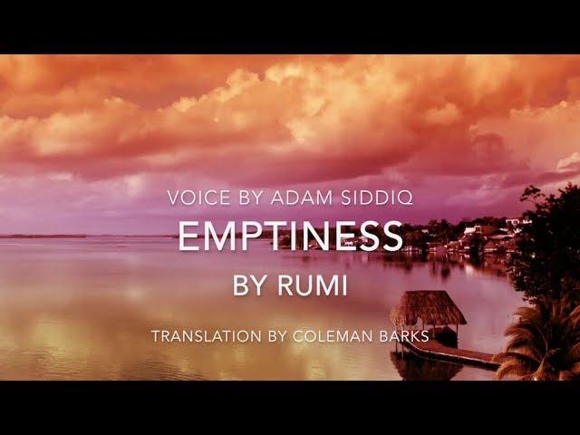 Rumi Poem (English) - Emptiness