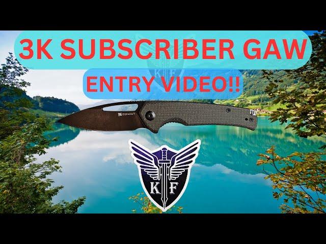 3K SUBSCRIBER GAW ENTRY VIDEO!! THANK YOU ALL SO MUCH!!