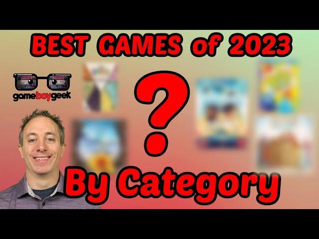 Best Board Games of 2023 (by category)