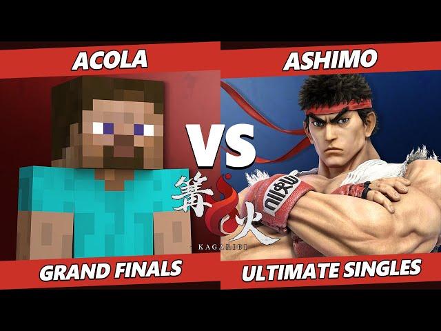 Kagaribi 7 GRAND FINALS - Acola (Steve) Vs. Ashimo (Ryu) SSBU Ultimate Tournament