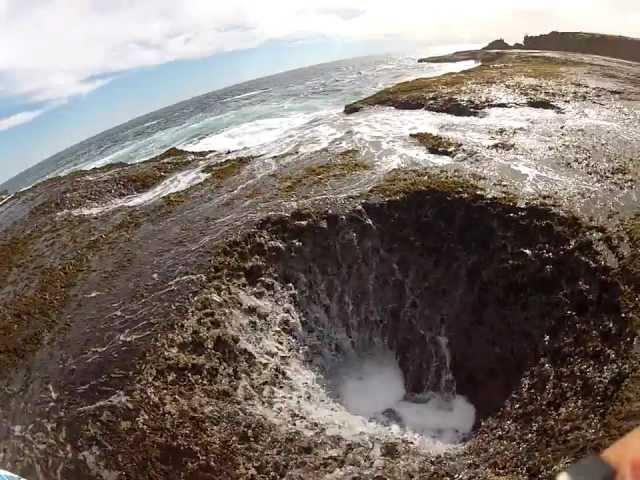 Man inside a blow hole. part 2