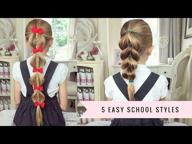 5 Easy School Hairstyles by SweetHearts Hair