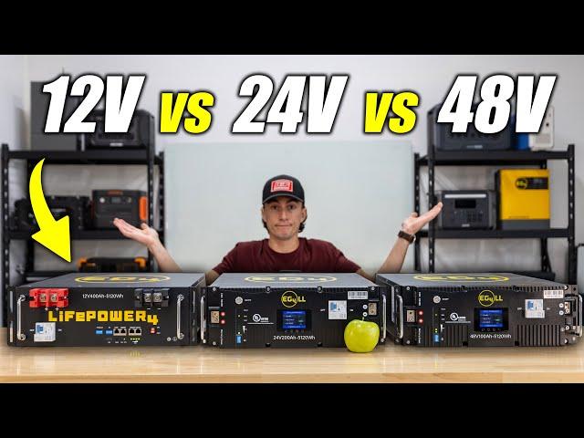 Which is Best? - 12 vs 24 vs 48 Volt Solar Batteries Explained