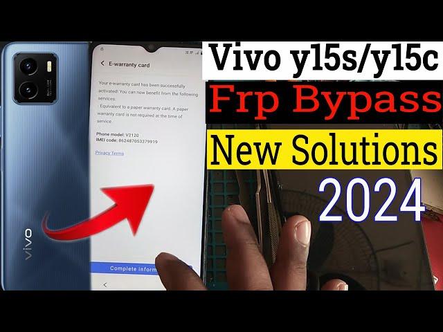 Vivo Y15s Frp Bypass Android 12/13 New Update 2024 | Vivo Y15s (V2120) Google Account Unlock