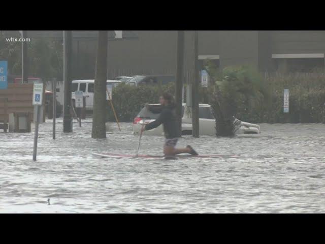 Water rescue in North Carolina, Carolina Beach under water