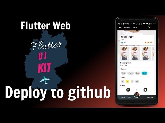 Flutter Web: Deploying Flutter UIKit to Github Pages | Peanut Tutorial