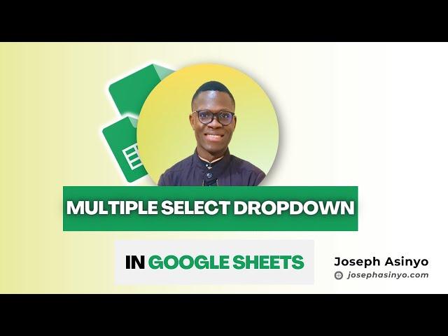 How to create a multiple-selection drop-down in google sheet