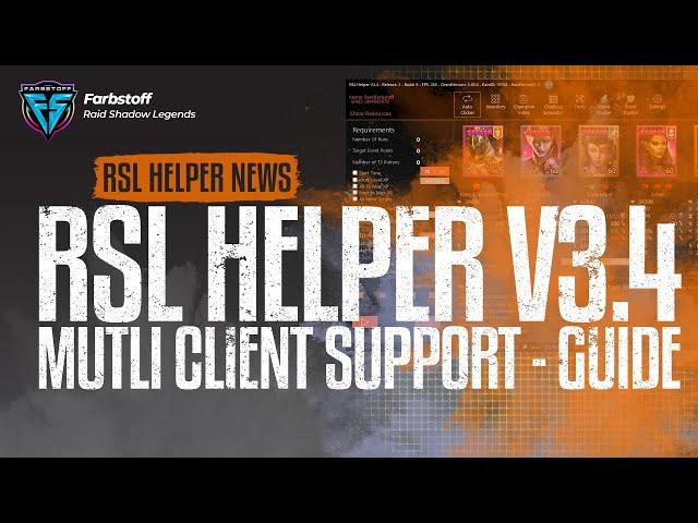 Raid: Shadow Legends - RSL Helper V3.4 - Multi Client Support - Guide