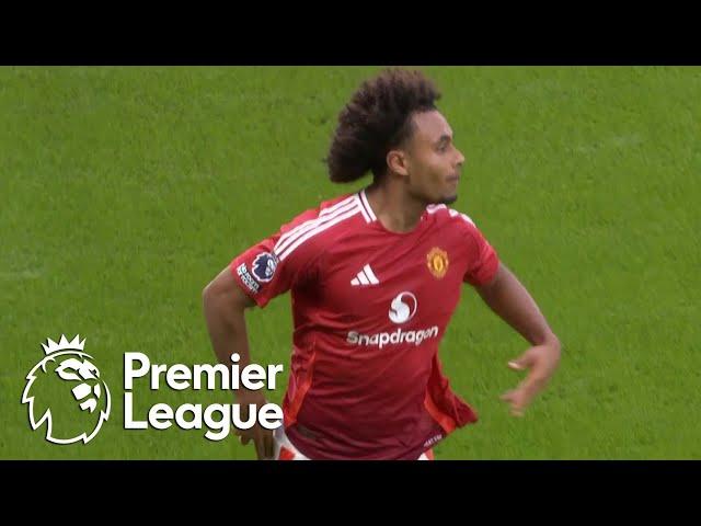 Joshua Zirkzee tucks away Manchester United's fourth against Everton | Premier League | NBC Sports