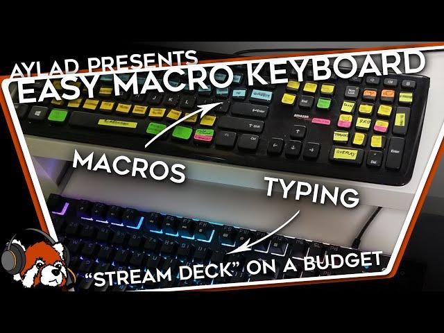 Easy OBS/SLOBS Macro Keyboard - like a Stream Deck on a budget!