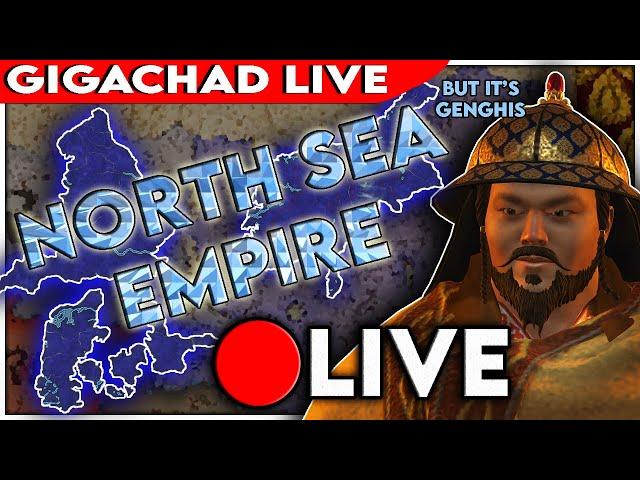 Genghis Khan into North Sea Empire | Crusader Kings 3 Khans of the Steppe GIGACHAD LIVE