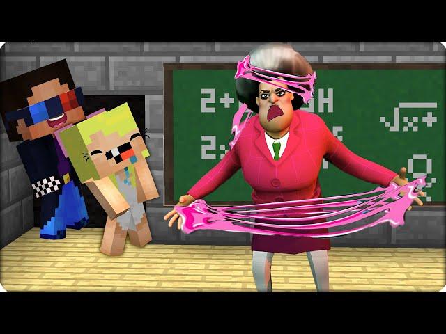 ESCAPE FROM MONSTER SCHOOL in MINECRAFT! SCARY TEACHER AGAINST NUBIK KUBIK