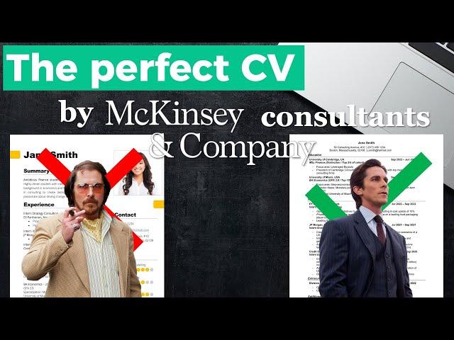 Perfect CV explained by McKinsey consultants