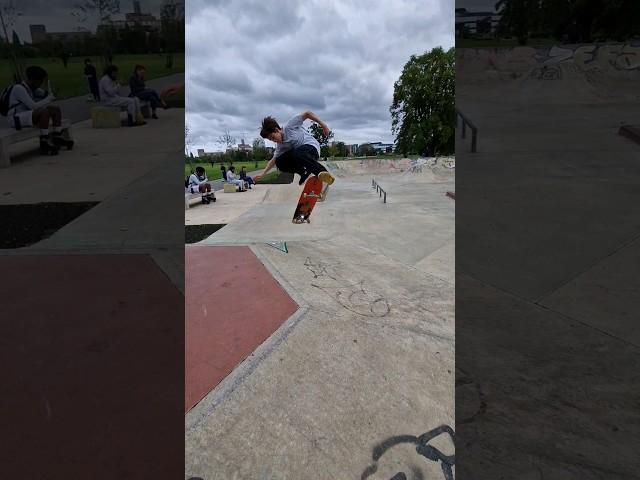 This one hurt...going for new one...double backside flip  #skate #shorts