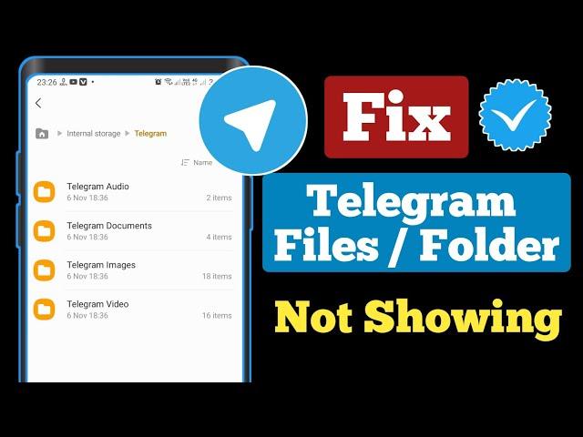 How to Fix Telegram Folder Not Showing in File Manager | how to fix telegram files