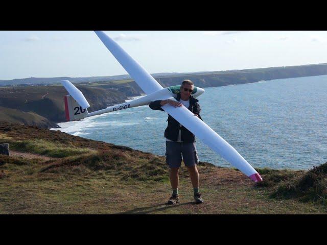 A Top Day, Rosenthal 1/3 ASW28 5M. - RC Slope Soaring - St Agnes Head - Cornwall