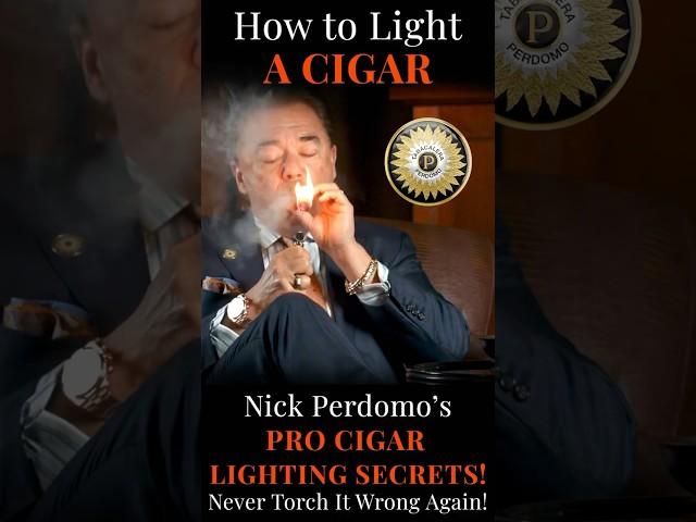 Nick Perdomo's PRO Cigar Lighting Secrets!  (Never Torch It Wrong Again!) #shorts