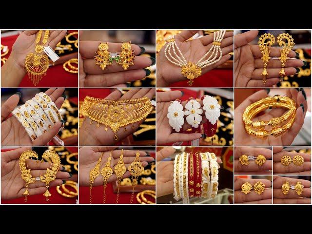 Matro 1 Gram Theke Biyer Sob Rokom Goyna o Gold Jewellery | Earrings/Necklace/Choker/Angti/Bala 27