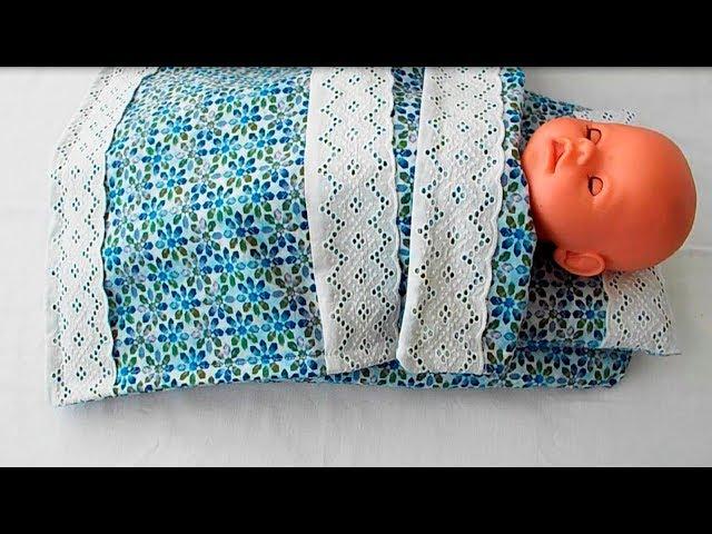 Как сшить одеяло для куклы. Кукольная постелька. Bed for dolls