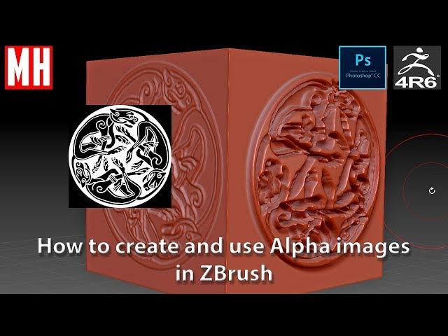 ZBrush Beginner Series 01 : How to create and use Alphas to get detail on your model