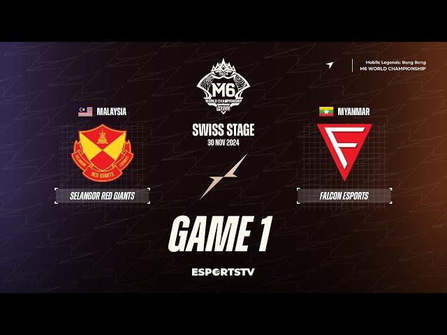 Selangor Red Giants vs Falcon Esports GAME 1 M6 World Championship | FCON vs SRG ESPORTSTV