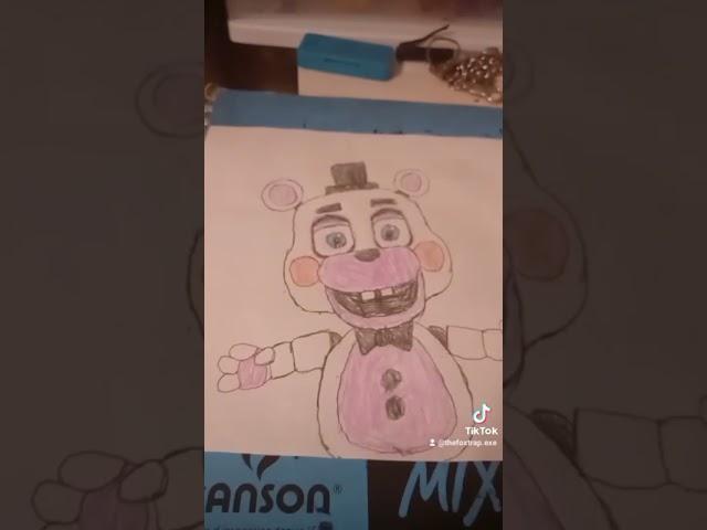 I DREW HELPY FROM FNAF 6!!! #fnaf #fnafart #fnafdrawing