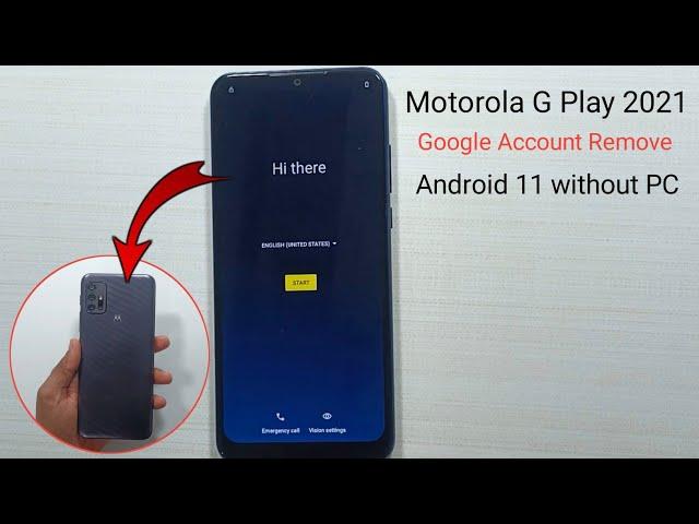 Motorola g play 2021 Google Account Remove || Moto G Play 2021 (XT2093) Android 11