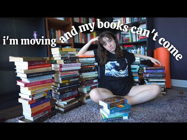 HUGE BOOK UNHAUL | decluttering and getting rid of a whole bookshelf