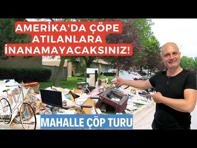 Amerika'da Çöpten Zengin Olmak!! / Mahalle Çöp Turu #amerikadayasam #greencard ~63