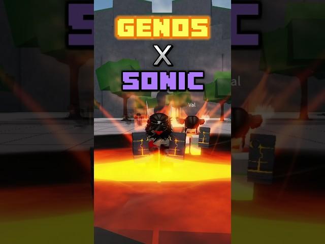 Genos X Sonic Combo|| The Strongest Battleground #strongestbattlegrounds #roblox #pvp