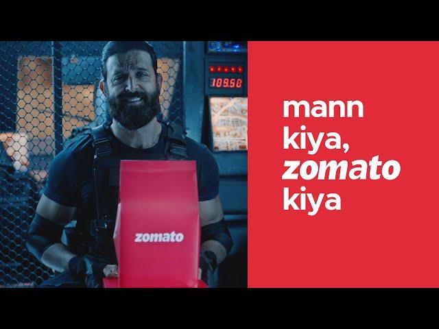 Mann kiya, Zomato kiya! ft. Hrithik Roshan