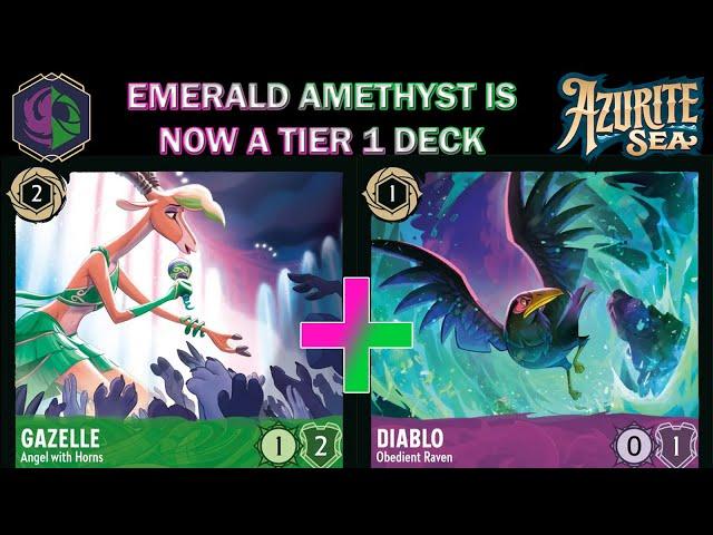 🟢🟣 TIER 1 EMERALD AMETHYST DECK PROFILE - Aggro & Control - Disney Lorcana Azurite Sea Set 6