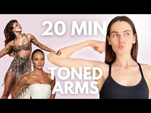 20 MIN TONED ARMS WORKOUT | Home Workout | Dumbbell | Arms & Shoulders | Upper Body