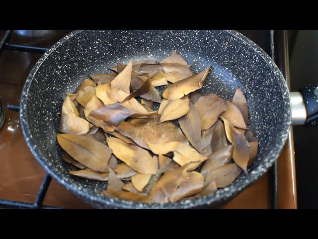 I just FRY a BAY leaf and nothing superfluous. The taste is a favorite since childhood.