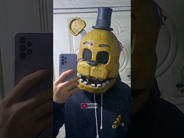 GOLDEN FREDDY MASK tutorial Five Nights at Freddy's #fnaf #mask #fivenightsatfreddys